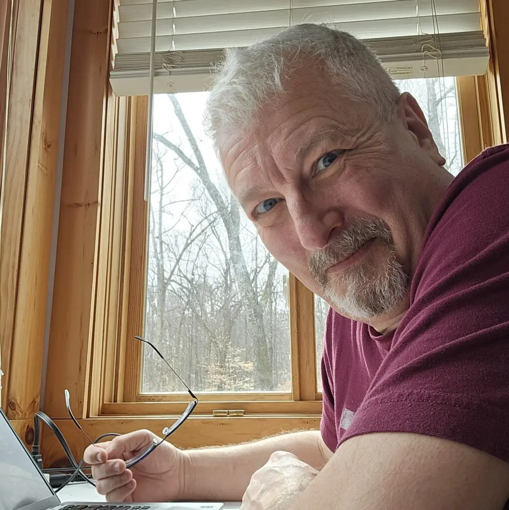 Kael M Held author of the fire at his desk.